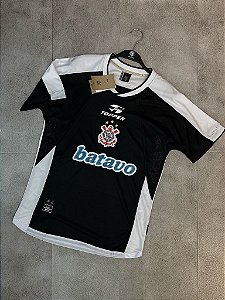 Camisa Corinthians Retrô Mundial 2000 Batavo Masculina - Preto