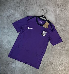Camisa Nike Corinthians Roxo Treino 2025 Masculina
