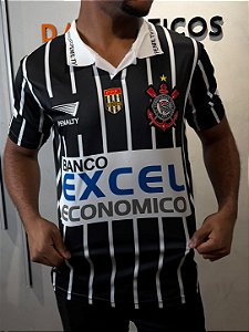 CAMISA RETRO CORINTHIANS EXCEL LISTRADA 1998