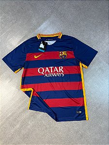 Camisa Barcelona Listrada Neymar Jr Retro