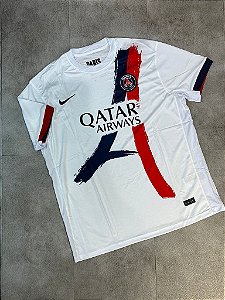Camisa Paris Saint Germain - PSG 2025/24 II Campeão Champions Branca Nike