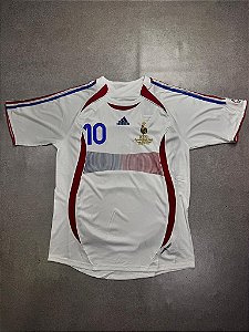 Camisa Retrô França 2006 Branca e Vermelha
