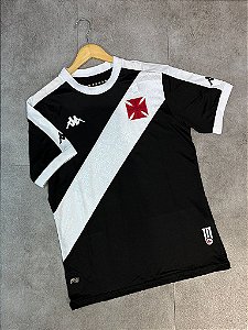 Camisa Vasco I 24/25 Jogador Kappa Masculina - Preto+Branco