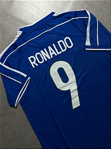 CAMISA SELEÇÃO BRASILEIRA RETRÔ 1998 RONALDO