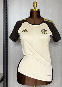 Camisa Flamengo 26/27 Treino Feminina Bege