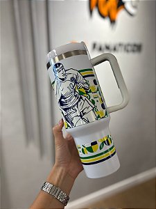 COPO TERMICO CANUDO SELEÇÃO BRASILEIRA RIVALDO