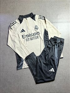 CONJUNTO REAL MADRID OFF WHITE 24/25