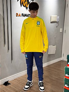 CONJUNTO DE TREINO BRASIL AMARELO/VERDE MODELO JOGADOR