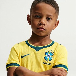 Camisa Brasil 2026/27 Infantil Torcedor - Amarela