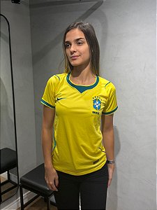 Camisa Brasil 2026/27 Feminina Torcedor - Amarela