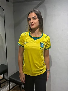 Camisa Brasil 2026/27 Feminina Torcedor - Amarela