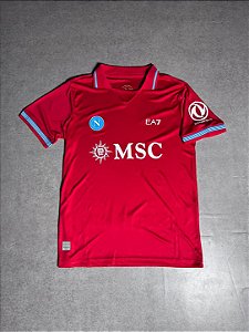 Camisa Napoli IV 21/22 EA7 - Vermelho