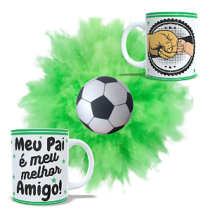 Bola Futebol para Chá Revelação com Caneca de Porcelana para recordação