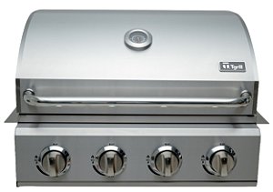 Churrasqueira a gás em inox 4 queimadores modelo Supreme