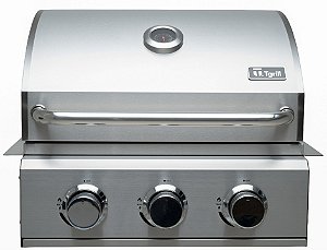 Churrasqueira a gás em inox 3 queimadores modelo Supreme
