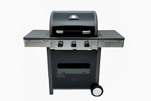 Churrasqueira de carrinho com 3 queimadores