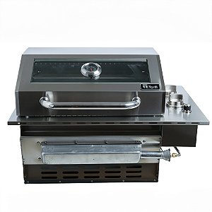 Churrasqueira A Gás Infrared De Embutir Inox 304 Cooktop COM VISOR