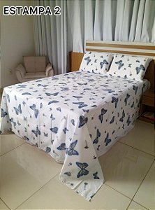 Jogo De Cama Casal Vida Bela 3 pçs