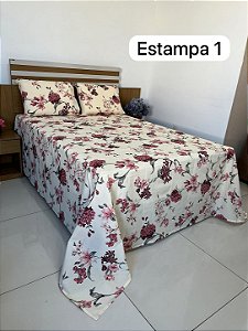 Jogo De Cama Casal Vida Bela 3 pçs