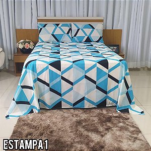 Jogo De Cama Casal Vida Bela 4 pçs
