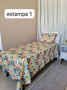 Kit Colcha Solteiro Pollyana 2 pçs
