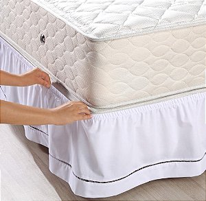 Saia Para Cama Box Ponto Palito RM