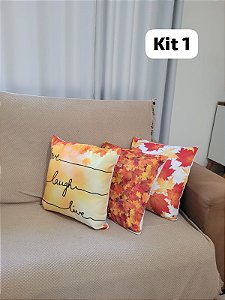 Kit Capa De Almofada Personalizado 3 Pçs