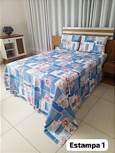 Kit Colcha Casal  Pollyana 3 Pçs