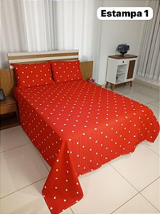 Kit Colcha Casal  Pollyana 3 Pçs