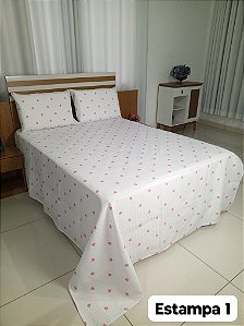 Kit Colcha Casal Pollyana 3 Pçs