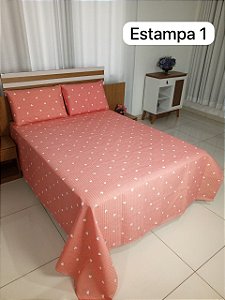 Kit Colcha Queen Pollyana 3 Pçs