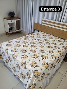 Lençol Casal Avulso Estampado Vida Bela