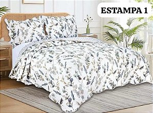 Kit Colcha King Estampado Camesa
