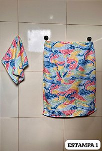 Kit Toalha de Banho e Rosto Rm
