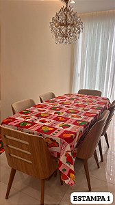 Toalha de Mesa Estampada 6 Lugares RM