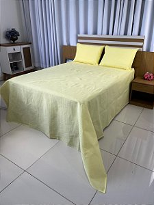 Kit Colcha Pollyana Liso casal