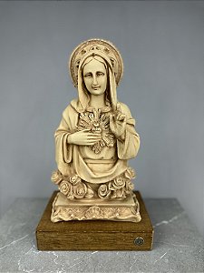 Busto Imaculado Coração de Maria 30cm