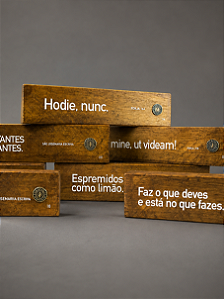 Placas de madeira