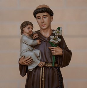 Santo Antônio de Pádua - Acabamento Premium - 30 cm