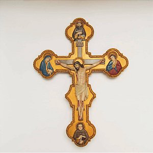 Crucifixo de Parede - 36cm - Resina Premium