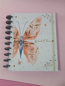 Caderno de disco Butterfly Aquarela