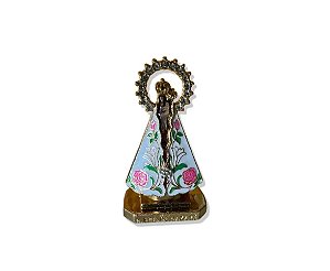 Imagem de Nossa Senhora de Nazaré com Strass para Carro - 6cm