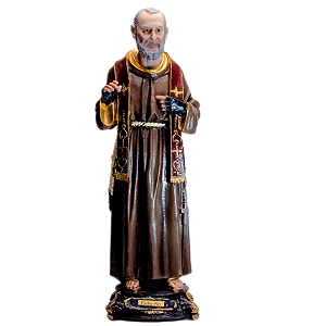 Imagem São Padre Pio de resina premium 30cm