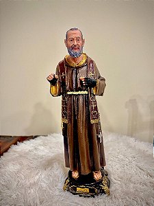 Imagem São Padre Pio de resina premium 30cm