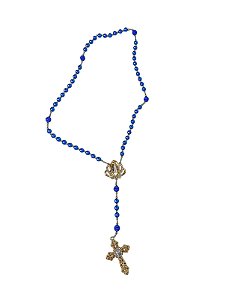 Terço Azul  – Nossa Senhora Aparecida (45 cm)