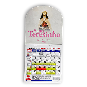 Calendário Católico 2026 -Santa Teresinha do Menino Jesus