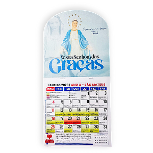 Calendário Católico 2026 - N.S das Graças