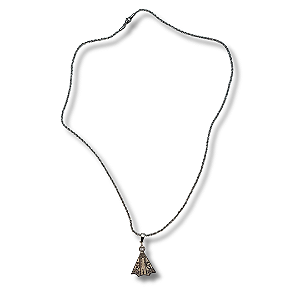 Colar de Inox Prata com Pingente de Nossa Senhora Aparecida Lisa