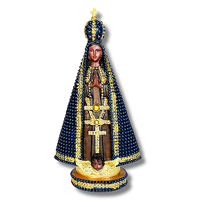 Imagem Nossa Senhora Aparecida com Bolinhas - 30 CM