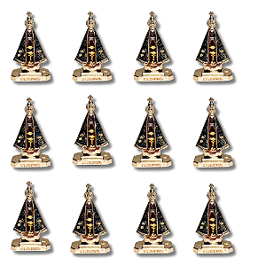 Kit com 12 Imagem de N. S. Aparecida com Impressão para Painel de Carro - Atacado